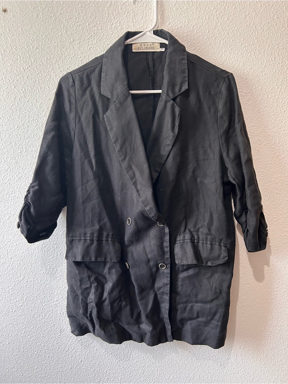 Kelobarr Black Lightweight Blazer